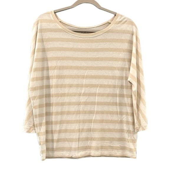 ⭐️ Ann Taylor LOFT women’s top medium striped - Picture 1 of 2